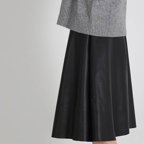 (바로배송)leather skirt